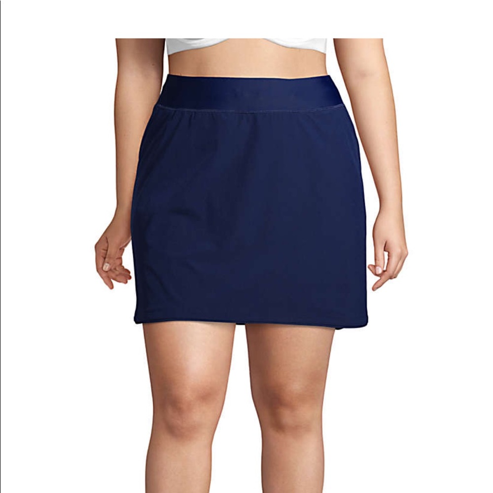Lands End swim skirt blue - Picture 2 of 6